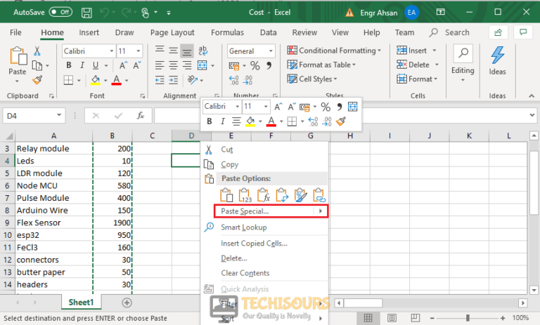 Microsoft Excel Cannot Paste The Data Techisours