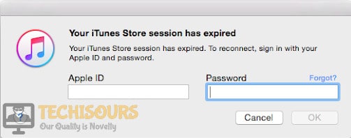 Fix Your Itunes Session Has Expired On Mac And Windows Techisours