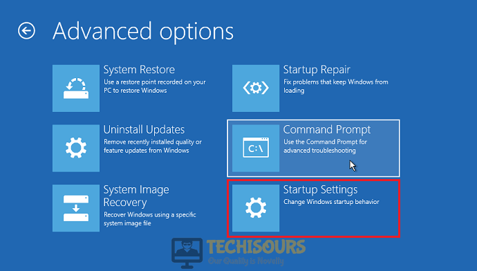 Navigate to the Startup Settings and follow steps to get rid of "windows couldn't connect to the profsvc service" error