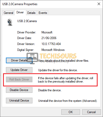 Rollback Driver to fix Ntoskrnl.exe High CPU Usage