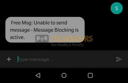 message blocking active metro pcs