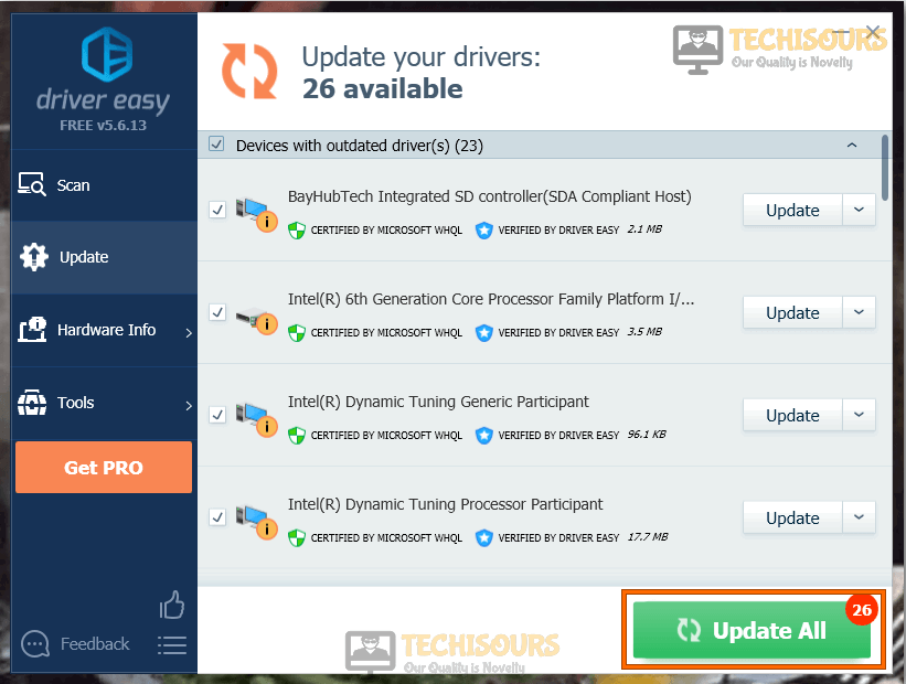 Update drivers to get rid of opengl error 1281