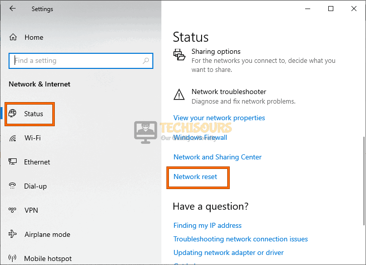 Reset Network to fix microsoft store something happened on our end issue