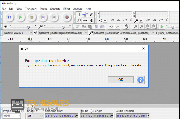 audacity error opening sound device thumbnail