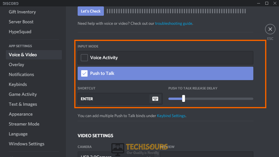 Enable push to talk to fix discord stops working in game issue