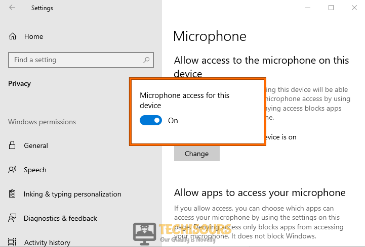 Click on microphone to fix discord stops working in game problem