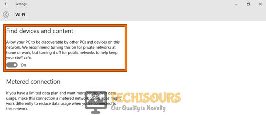 Allow your PC to be discoverable