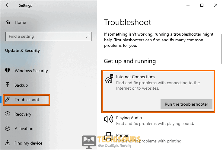 Run the troubleshooter to fix Windows did not detect any Networking Hardware