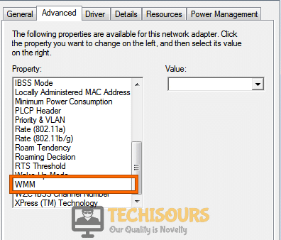 Enable WMM Option to fix problem with wireless adapter or access point