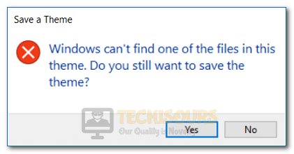windows can't find one of the files in this theme