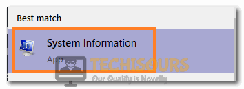 Clicking on System Information