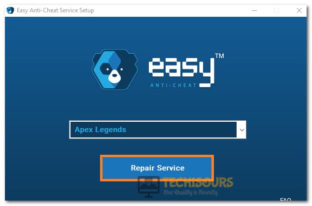 Repairing Apex Legends Easy Anti Cheat Service