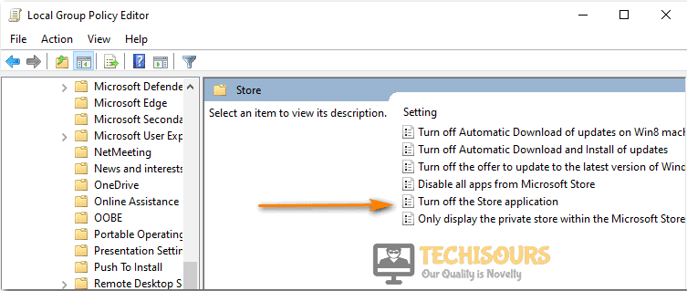 Turn OFF Store Application