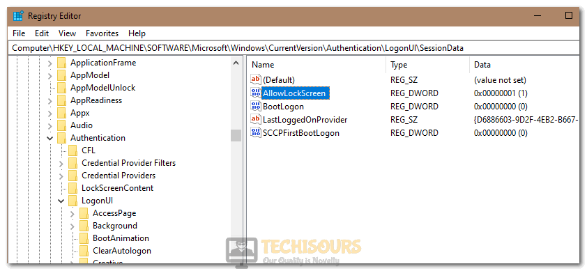 Disabling Allow Lock Screen Option to fix Lockapp.exe High GPU Usage