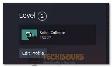 Selecting the "Edit Profile" button