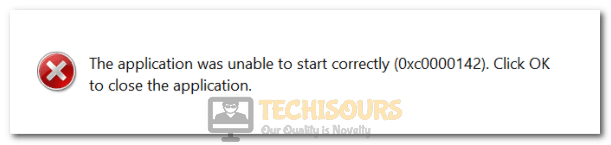 The Application was Unable to Start Correctly Error 0xc0000142